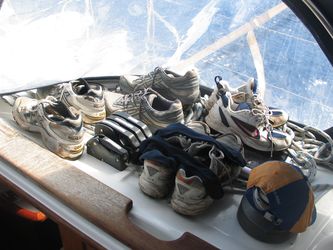 Laufschuhe beim L&uuml;ften